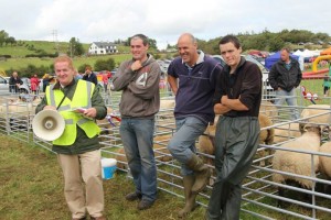 MED Member Neville Myles, beef farmer, (2nd from the right) , who is an Origin Green Finalist pictured here at the Ballyshannon Show